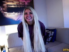 BLONDE TEEN KITTY DEEPTHROAT BLOWJOB AND ANAL TRAINING