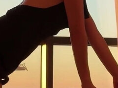 Romantic Sex at Sunset