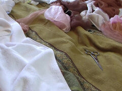 Női, Fehérnemű, Maszti, Érett feleség, Természetes mellek, Zuhanyozó, Egyedül, Nedves
