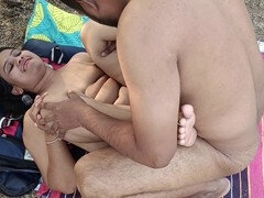 Täti, Maatila, Intialainen, Alasti, Ulkona, Huora