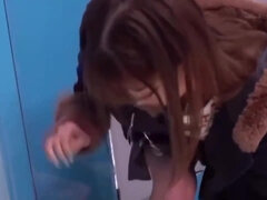 Rumpa, Avsugning, Bystig, Långt ner i halsen, Snopp, Japansk, Bröstvårtor, Fitta