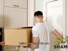 Guy quietly fucks the mature woman next to resting husband