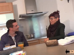 Anaal, Pijpbeurt, Sperma shot, Hd, Rijpe lesbienne, Roodharige vrouw