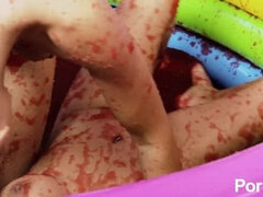 Большие сиськи, Грудастые, Фетиш, Лесбиянка, Натуральные сиськи, Киски, Чулки, Реслинг