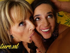 Verga grande, Mamada, Morena, Estilo perrito, Corridas faciales, Ffm, Lesbiana, Coño