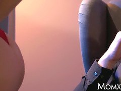 Loiroa, Boquete, Loba, Mãe gostosa, Xoxota, Raspar depilar, Meias finas, Tetas