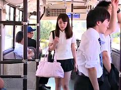 Beautiful Asian Teen Fucked On The Bus