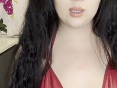 Velký zadek, Brunetka, Femdom, Fetiš, Ponížení, Latex