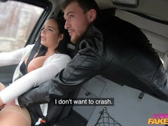 Squeeze My Knockers As I Drive 1 - Female Fake Taxi