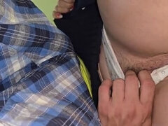 Amatør, Asiater, Stor kukk, Par, Utendørs, Offentlig, Fitte, Våt