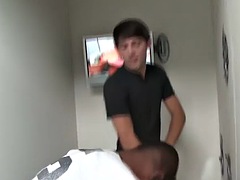 Aiden Summers plays with black cocks