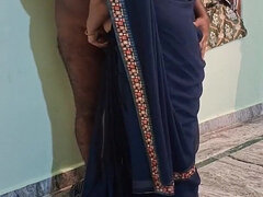 Wife in Saree Sex with Neighbour