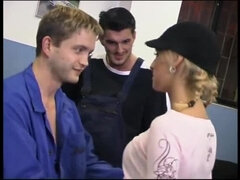 Lieveling, Blond, Pijpbeurt, Sperma in mond, Tsjechisch, Lul, Kut duiken, Trio