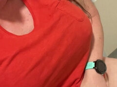 Shhhh I Was Desperate to Pee and Finger Myself so Risky!!