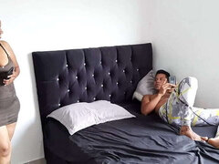 素人, フェラチオ, イマラチオ, ラティーナ, 熟年, 淫乱熟女, 義母, フェラする