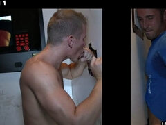 Fooled str8 gloryhole sucked and by gay dude
