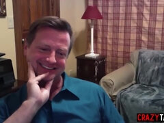 MILF solo fuck during video conference