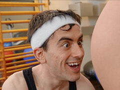 Babe, Svart, Kukk suging, Brunette, Europeisk, Ansiktssperm, Hårete, Runke