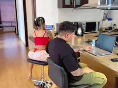 Naughty Stepdaughter Winter_steph Fucks Stepdad's Ass For Stress Relief - Big Tits Teen Latina Amateur Homemade