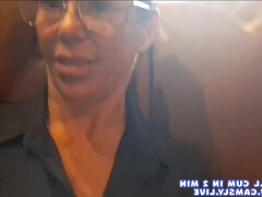 Exciting mom in glasses adult soul-stirring movie