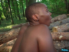 African Ebony Loves Big Knob 2 - Public Agent