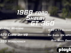 Group of hot babes washed Ford Shelby