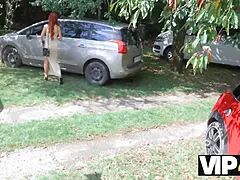 Coche, Engañando, Papá, Novia, Hd, Pelirrojo, Gritar, Apretado