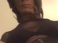 Amatorka, Analny, Europejski, Bielizna, Masturbacja, Solo, Pończochy, Wibrator