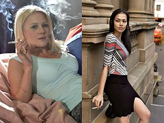 Attractive smokers come face to face
