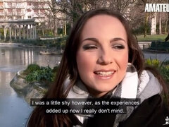 Sort, Brunette, Pik, Hundestilling, Europærer, Første gang, Slikning, Strømper