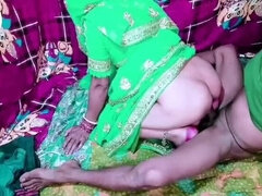 Desi Indian Bride Bhabhi in Green Saree Blouse Fucked Hard with Hindi Audio - Claire Wayes