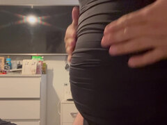 Leie, Fesselspiele, Britisch, Pummelig, Crossdresser, Behaart, Solo