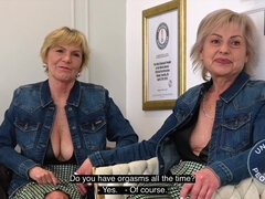 Bizarre, Blonde, Sucer une bite, Queue, Extrême, Fétiche, Mamie, Lesbienne