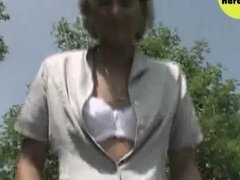 Blonde's outdoor shaving captivates in a daring, vintage fetish intimate romp.