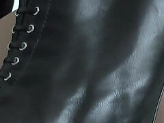 Employee Punishment for Poor Sales Performance, Sniffing Leather Boots, POV, Lady Victoria Valente