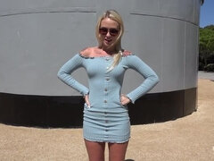 18, Amatør, Blond, Sperm skott, Ansiktssperm, Utendørs, Tattovering, Tenåring