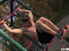 Emilion Reynolds shows off his hot sexy teen body