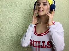 Horny takes a dick and a lolipop in her dirty mouth at the same time - Eva Elfie