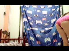 큰 엉덩이, 큰 가슴, 커플, 집에서 만든, 라티나, 마사지, 팬티들