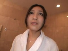 Amazing babe Sasaki Haruka naked in bathroom