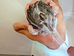 화장실, 금발의, 페티쉬, 집에서 만든, 밀프, 싸움, 셀카, 젖은