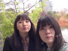 Asijské, Kotě, Vysokoškolačka, Pár, Japonské, Lesbické, Student, Teenka