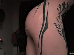 Enthousiasteling, Lieveling, Grote lul, Pijpbeurt, Masturbatie, Roodharige vrouw, Alleen