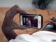 Amatoriale, Grande cazzo, Nero, Di colore, Fidanzata, Sega