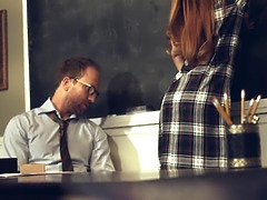 Schattig, Hondjeshouding, Hardcore, Likken, Masturbatie, Kut duiken, Roodharige vrouw, Tiener