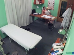 Leie, Paar, Arzt, Handjob, Krankenschwester, Büro, Uniform, Spanner