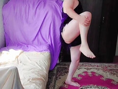 SEXY Hot Skirt White Legs Housewife Ladyboy Homemade Model Crossdresser