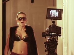 Blondine, Hæle, Lingerie, Onani, Trusser, Fisse, Solo, G streng