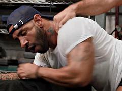 アナル, ゲイ, Hd, 異人種間, 筋肉, タトゥー