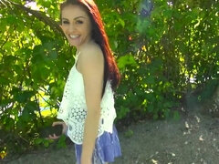 Magnificent lusty redhead does modelling work for wrong guy